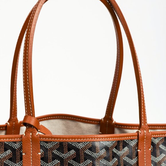 Goyard Saint Louis PM Black Goyardine Canvas Tote - Picture 7 of 11